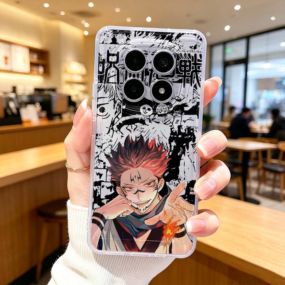 Phone Cases Jujutsu Kaisen - Cover Protettiva Trasparente per Telefono Xiaomi
