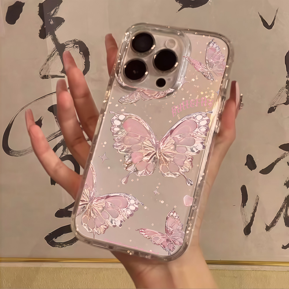 Phone Cases Xr Iphone - Custodia Morbida Antiurto Rosa con Glitter